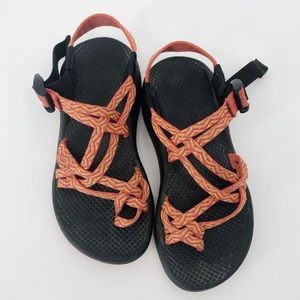 CHACO Orange Rubber Sandals Women’s 6